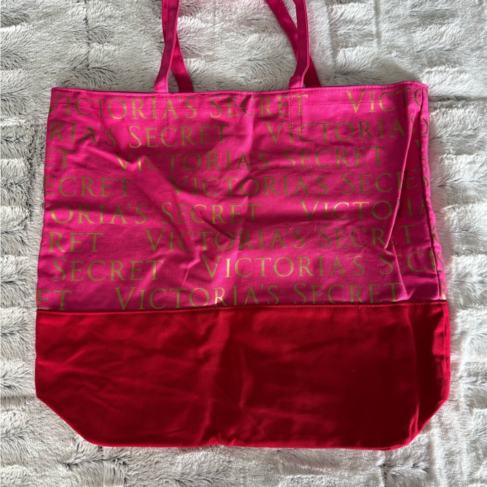 Victoria's Secret Pink and Red Tote Bag